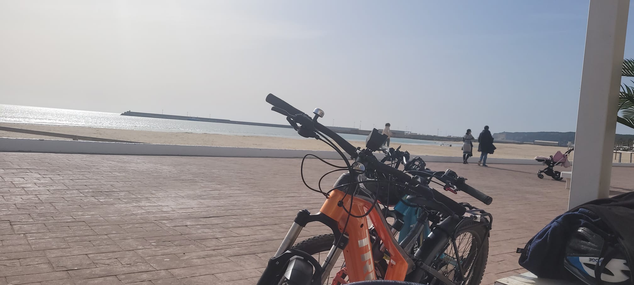 Cycling on a bike ride