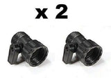 2 x On/Off Water Valve Adaptor for Expanding Stretch Hose X-hose
